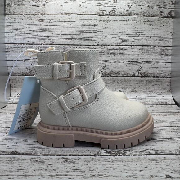 Cat & Jack Toddler Girls Evie Buckle Boots - Picture 2 of 6